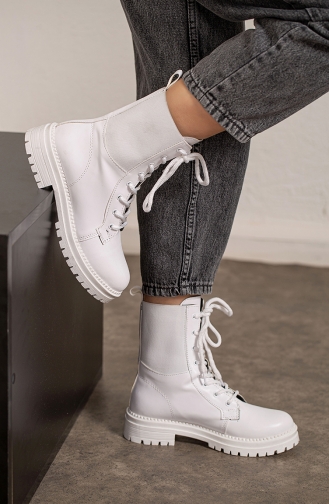 White Bot-bootie 878BN01-01