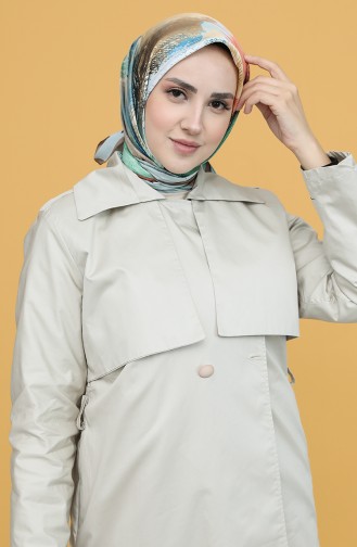 Karaca Desenli Rayon Eşarp 90815-13 Kahverengi Yeşil