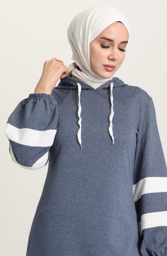 Indigo Hijab Kleider 50111-01