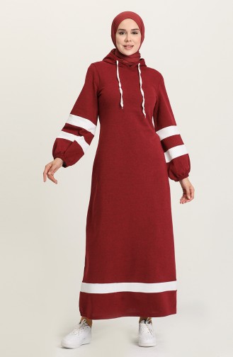 Robe Hijab Bordeaux 50111-04