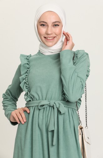 Robe Hijab Vert menthe 5433-06
