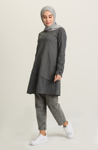 Ekose Salaş Tunik 3320-04 Füme