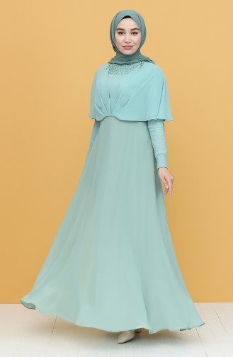 Habillé Hijab Vert menthe 0027-03