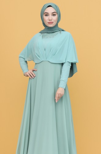 Habillé Hijab Vert menthe 0027-03