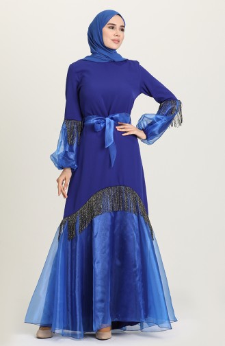 فستان أزرق 60120-04