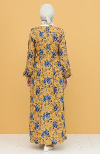 Robe Hijab Moutarde 60266-03