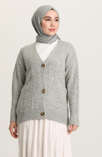 Light Gray Cardigans 1502-08