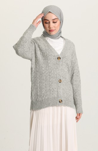 Light Gray Cardigans 1502-08