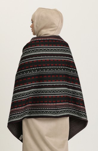 Smaragdgrün Poncho 4374-05