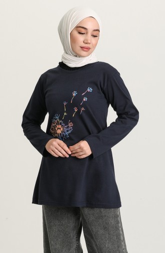 Navy Blue Tuniek 6417-03