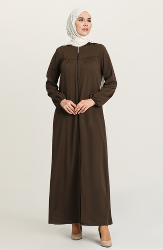 Khaki Abaya 3071-03