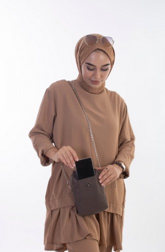 Brown Shoulder Bag 0471-04