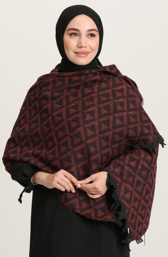 Claret Red Poncho 1051-03