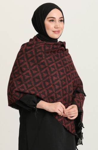 Claret Red Poncho 1051-03