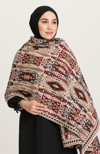Claret Red Poncho 4359-03