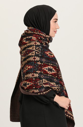 Claret Red Poncho 4359-05
