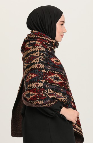 Weinrot Poncho 4359-05