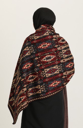 Weinrot Poncho 4359-05