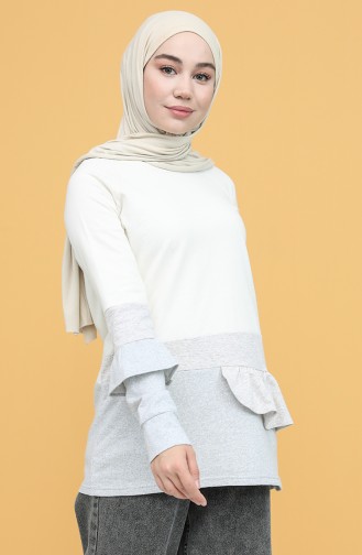 Ecru Sweatshirt 3325-03