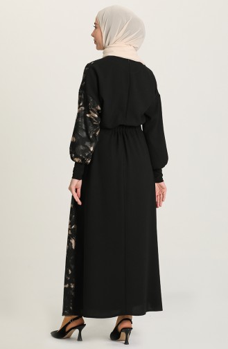 Gold Hijab Evening Dress 0025-01
