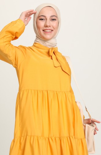 Robe Hijab Moutarde 1680-14