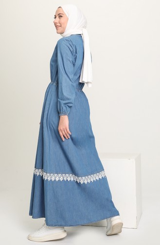 Blue Hijab Dress 1815-01