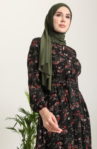 Black İslamitische Jurk 5068-01