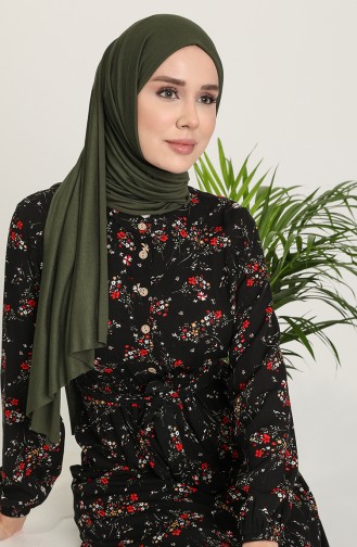 Schwarz Hijab Kleider 5068-01