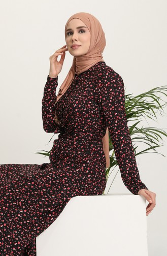 Black Hijab Dress 60253-01