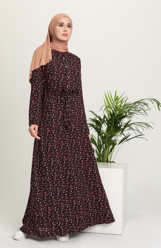 Black Hijab Dress 60253-01