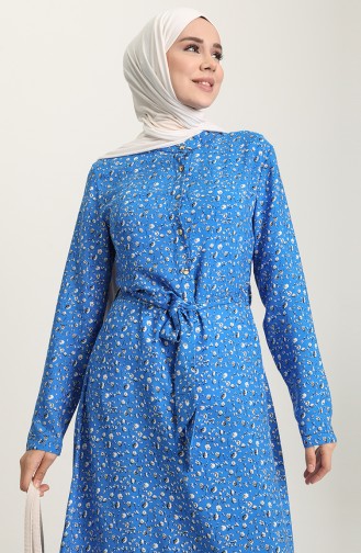 Robe Hijab Blue roi 60253-04
