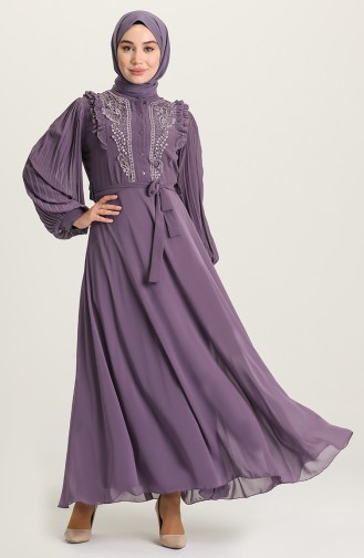 Violet Hijab Dress 14757-01