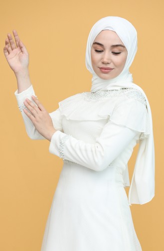 Habillé Hijab Ecru 2013-02