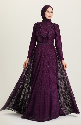 Purple İslamitische Avondjurk 2019-02