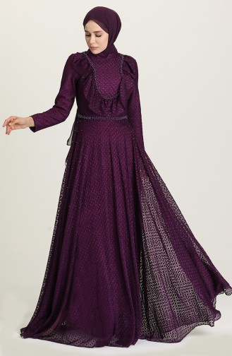 Purple İslamitische Avondjurk 2019-02