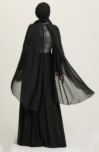Grün Hijab-Abendkleider 2037-01