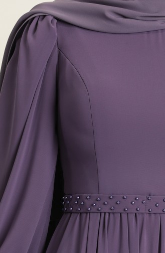 Lila Hijab-Abendkleider 4901-02