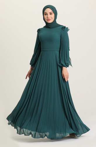 Habillé Hijab Vert 4905-06