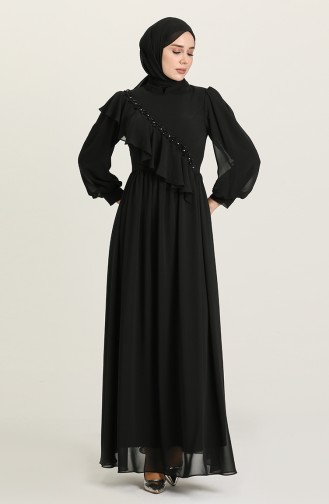 Habillé Hijab Noir 4907-04