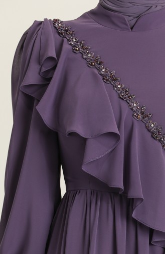 Lila Hijab-Abendkleider 4907-06