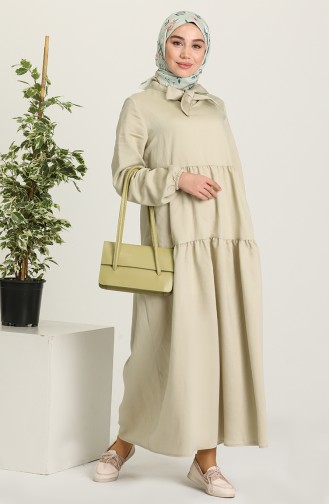 Grün Hijab Kleider 1681-01