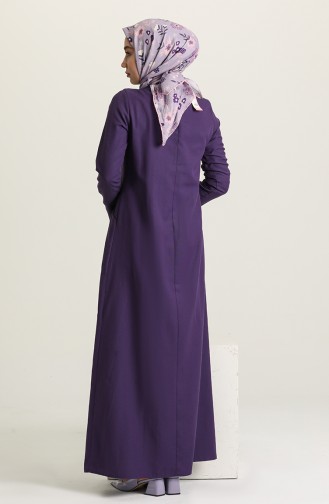 Lila Hijab Kleider 3326-05