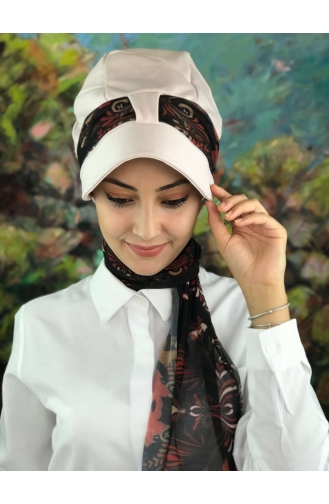 Cream Ready to Wear Turban 03-01