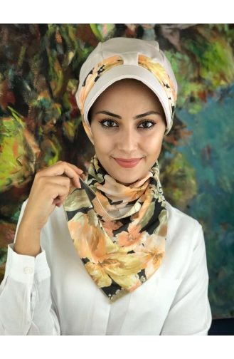 Creme Praktischer Turban 06-01