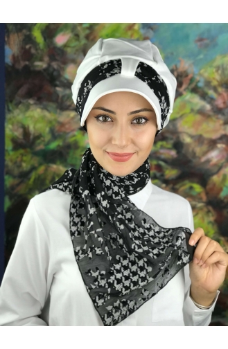 White Ready to Wear Turban 06-01