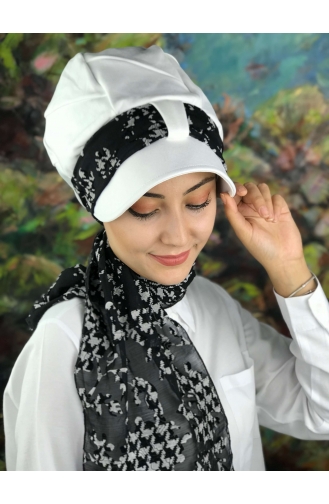 White Ready to Wear Turban 06-01