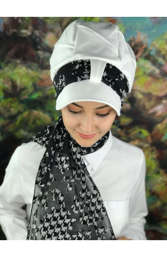 White Ready to Wear Turban 06-01