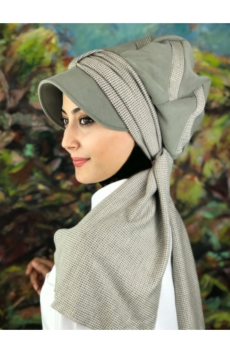 Light Pistachio Green Ready to Wear Turban 01412-01