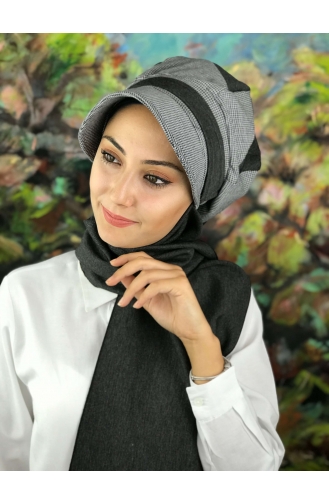 Smoke-Colored Ready to Wear Turban 01425-01