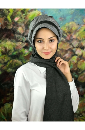 Light Black Ready to wear Turban 01425-01